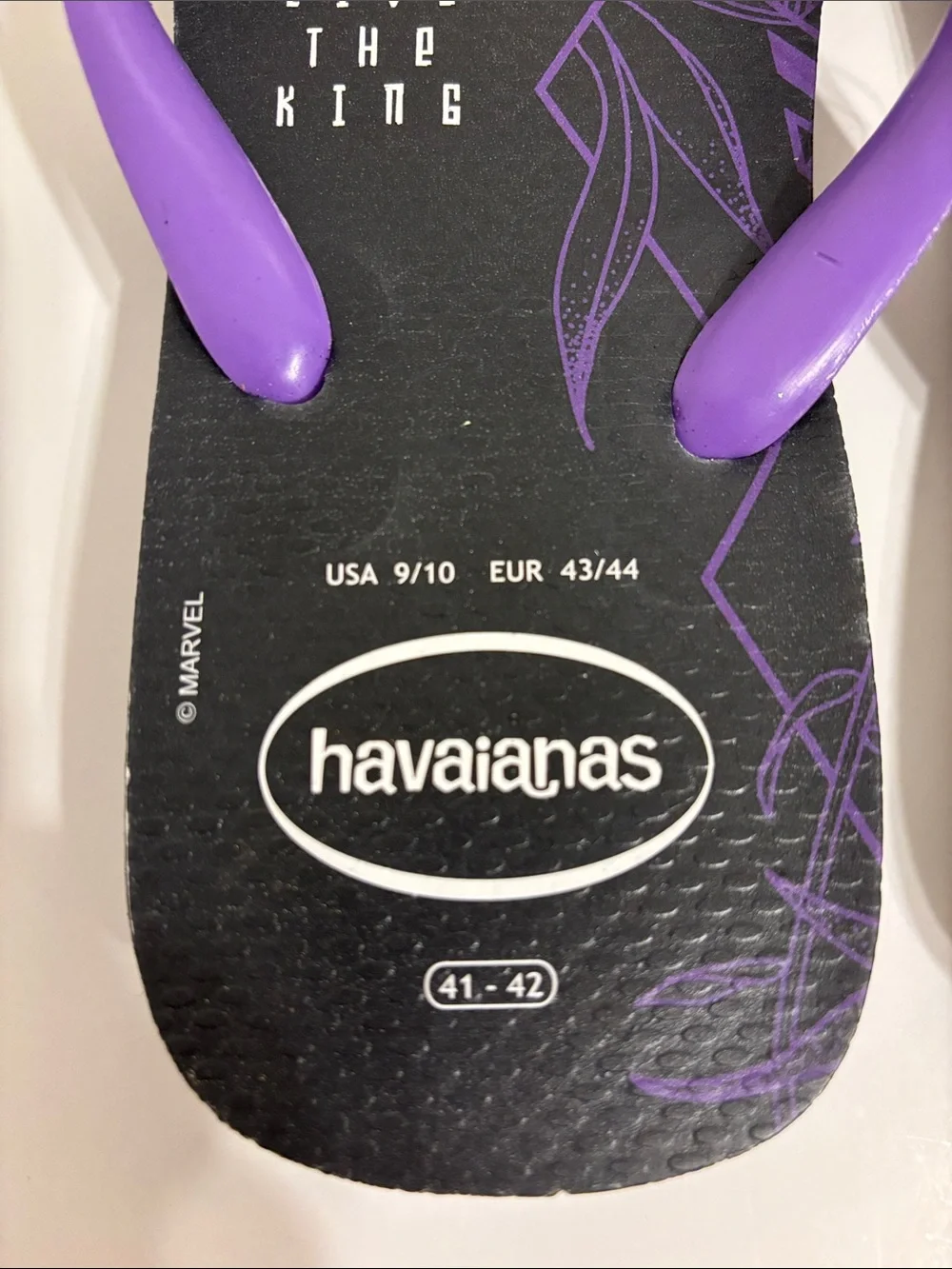 Men’s Havaianas Black Panther Flip Flops - 9/10